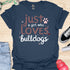 Just a girl who loves bulldogs - V6 - Elegant Whimsical T-Shirt